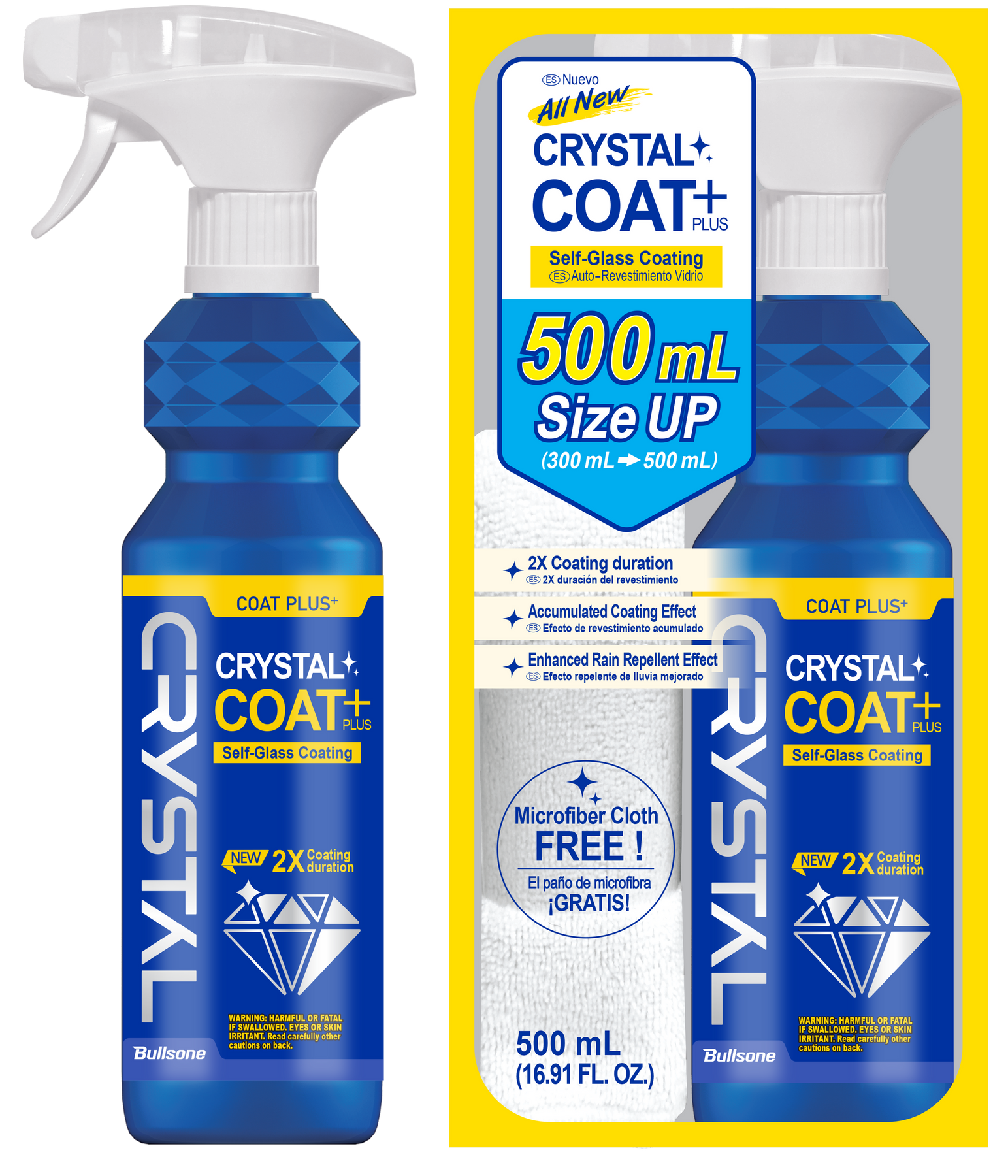 Поліроль кузова рідке скло (керамічне покриття) CRYSTAL COAT PLUS 500ml