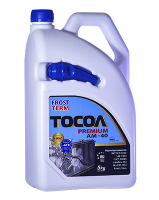 Охолоджуюча рідина FrostTerm Premium Тосол АМ-40 5кг
