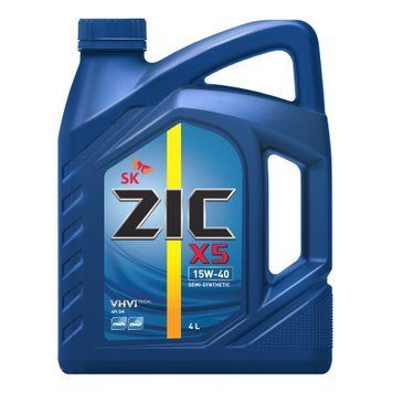 Олива ZIC X5 15W-40 4л 162647 фото