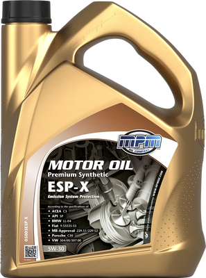 Олива MPM Motor Oil 5W-30 Prem.Synth.ESP-X 5л 05005ESP-X фото