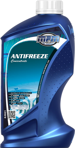 Охолоджуюча рідина MPM Antifreeze Concentrate 1л 82001 фото