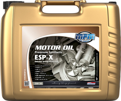 Олива MPM Motor Oil 5W-30 Prem.Synth.ESP-X 20 л 05020ESP-X фото