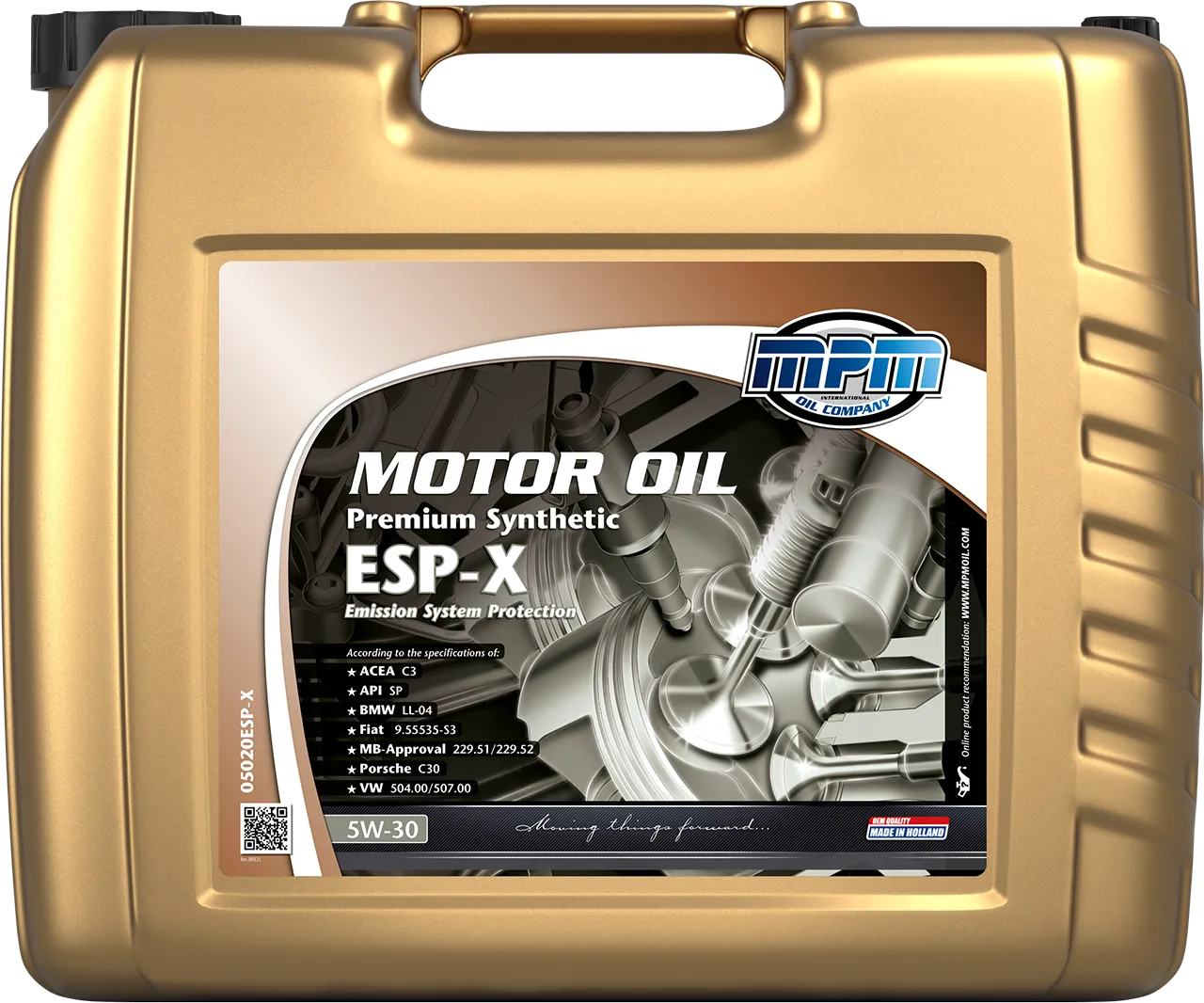 Олива MPM Motor Oil 5W-30 Prem.Synth.ESP-X 20 л
