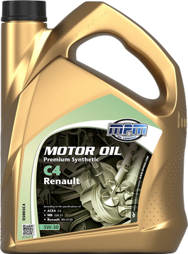 Олива MPM 5W-30 Prem.Synth.ACEA C4 Renault 5л. 05005C4 фото
