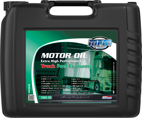 Олива MPM 10W-30 Extra HP Truck Fuel Economy 20 л 04020AB фото