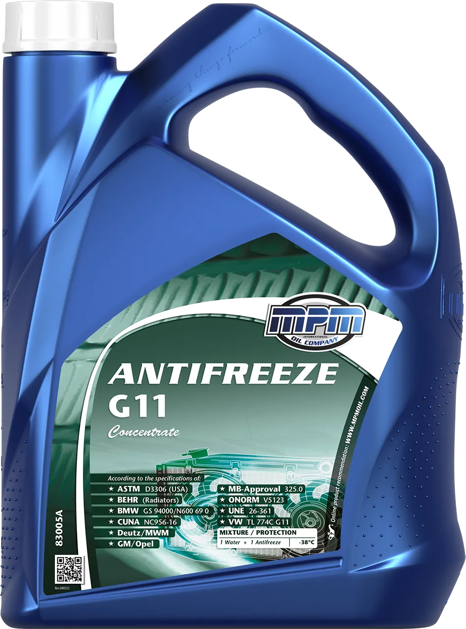 Охолоджуюча рідина MPM Antifreeze G11 Concentrate 5 л
