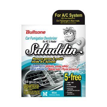 Очисник кондиціонера (Ver 2020) SALADDIN CAR FUMIGATION DEODORIZER MINT for A/C SYSTEM 165g(5.82oz)(Eng.Es PKG) ACR-097-00008 фото