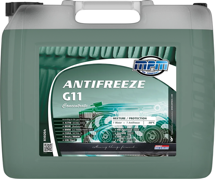 Охолоджуюча рідина MPM Antifreeze G11 Concentrate 20л 83020A фото