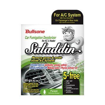 Очисник кондиціонера (Ver 2020) SALADDIN CAR FUMIGATION DEODORIZER FOREST for A/C SYSTEM 165g(5.82oz)(Eng.Es PKG) ACR-097-00007 фото