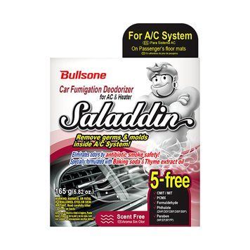 Очисник кондиціонера (Ver 2020) SALADDIN CAR FUMIGATION DEODORIZER No Fragrance for A/C SYSTEM 165g(5.82oz)(Eng.Es PKG) ACR-097-00009 фото