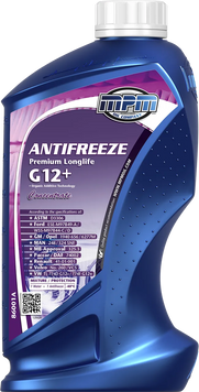 Охолоджуюча рідина MPM Antifreeze Prem.Longlife G12+Concentrate 1л 86001A фото