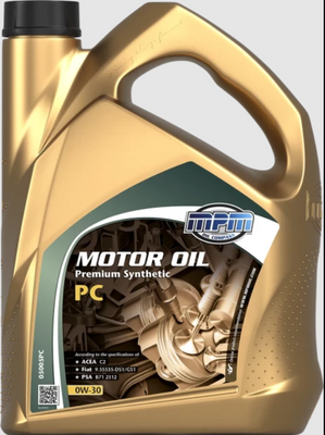 Олива MPM Motor Oil 0W-30 Premium Synthetic PC 5л 05005PC фото