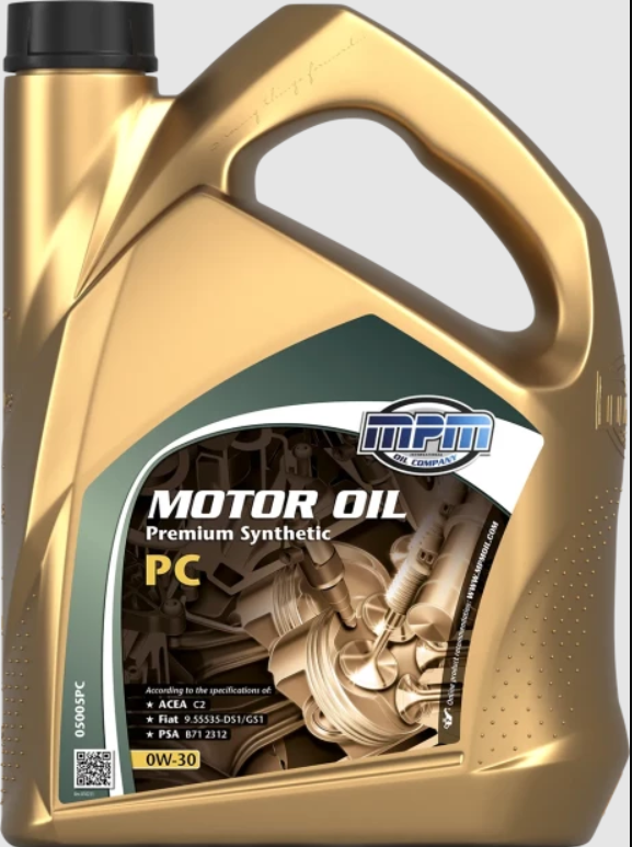 Олива MPM Motor Oil 0W-30 Premium Synthetic PC 5л