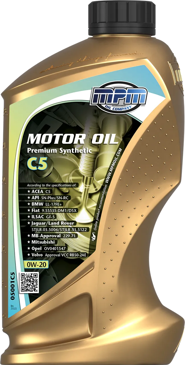 Олива MPM Motor Oil 0W-20 Premium Synthetic C5 1л