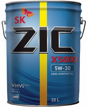 Олива ZIC X5000 5W-30 20л 192663 фото