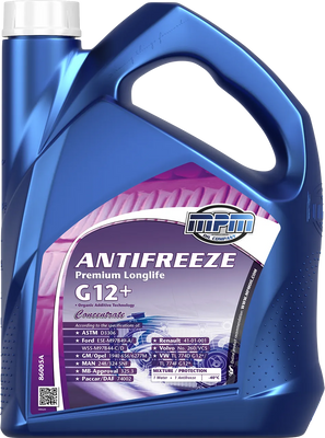 Охолоджуюча рідина MPM Antifreeze Prem.Longlife G12+Concentrate 5л 86005A фото