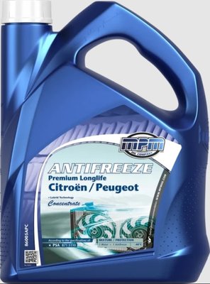 Охолоджуюча рідина MPM Antifreeze Prem.Longlife Сitroen/Peugeot concentrate 5л. 86005APC фото