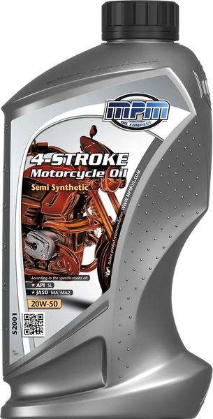 Олива MPM 4-Stroke Motorcycle Oil 20W-50 Synth. 1л. 52001 фото