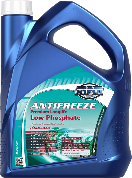 Охолоджуюча рідина MPM Antifreeze low phosphate concentrate 5л 86005ALP фото