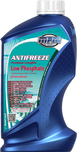 Охолоджуюча рідина MPM Antifreeze low phosphate concentrate 1л 86001ALP фото