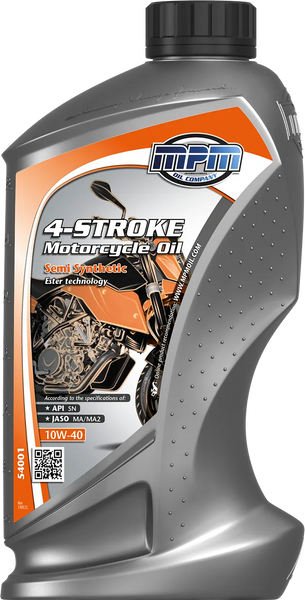 Олива MPM 4-Stroke Motorcycle Oil 10W-40 Semi-Synth.1 л 54001 фото
