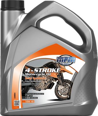 Олива MPM 4-Stroke Motorcycle Oil 10W-40 Semi Synthetic 4л. 54004 фото