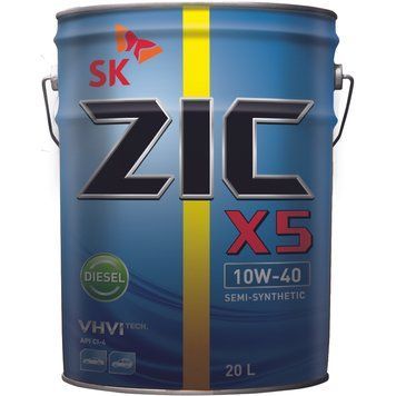 Олива ZIC X5 10W-40 Diesel 20л 192660 фото