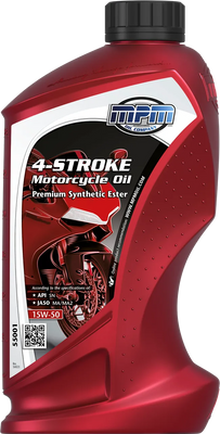 Олива MPM 4-Stroke Motorcycle Oil 15W-50 Premium Synthetic Esther 1л. 55001 фото