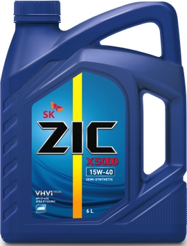 Олива ZIC X5000 15W-40 6л 172604 фото