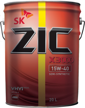 Олива ZIC X3000 15W-40 20л 192601 фото