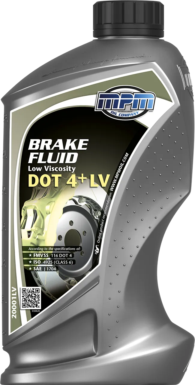 Гальмівна рідина MPM Brake Fluid Low Viscosity DOT 4+ LV 1л