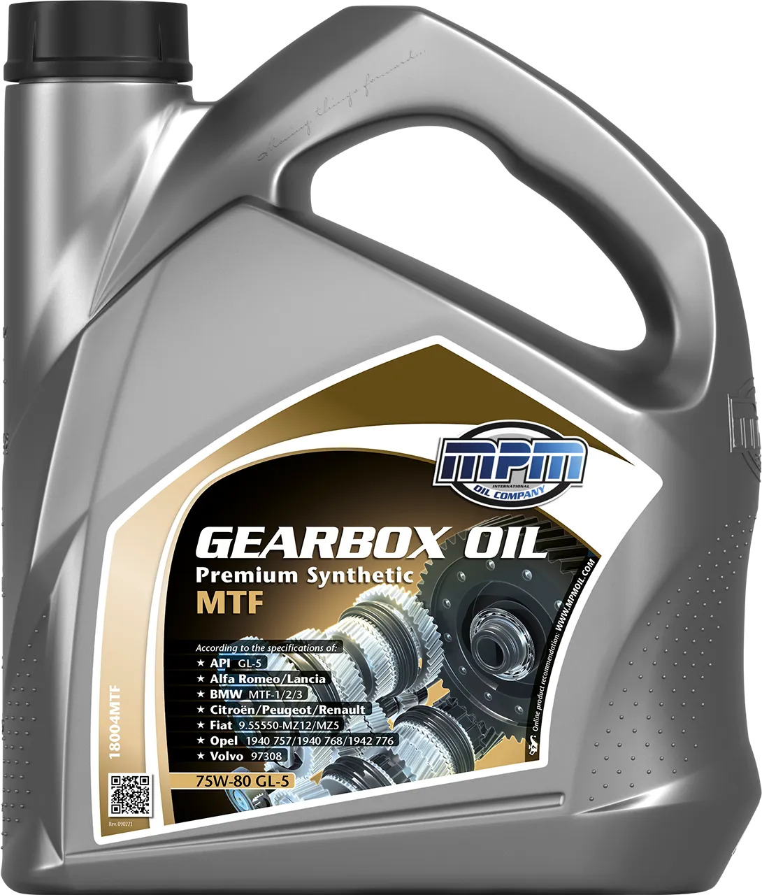 Олива MPM Gearbox Oil 75W-80 GL-5 Prem.Synth.MTF 4л
