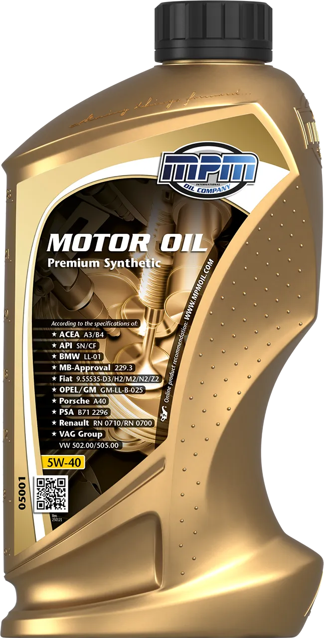 Олива MPM 5W-40 Premium Synthetic 1л