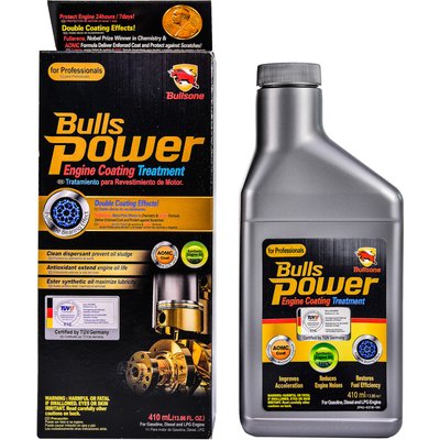 Присадка в моторне масло для всіх типів двигунів Bullsone Bullspower 410 мл BSP-166-00001-2S фото