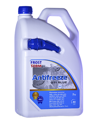 Охолоджуюча рідина FrostTerm Antifreeze G11 blue 5 кг