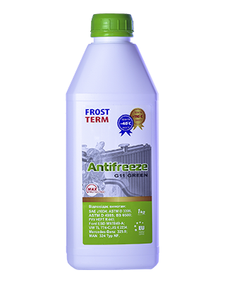 Охолоджуюча рідина FrostTerm Antifreeze G11 green 10 кг 05110026 фото