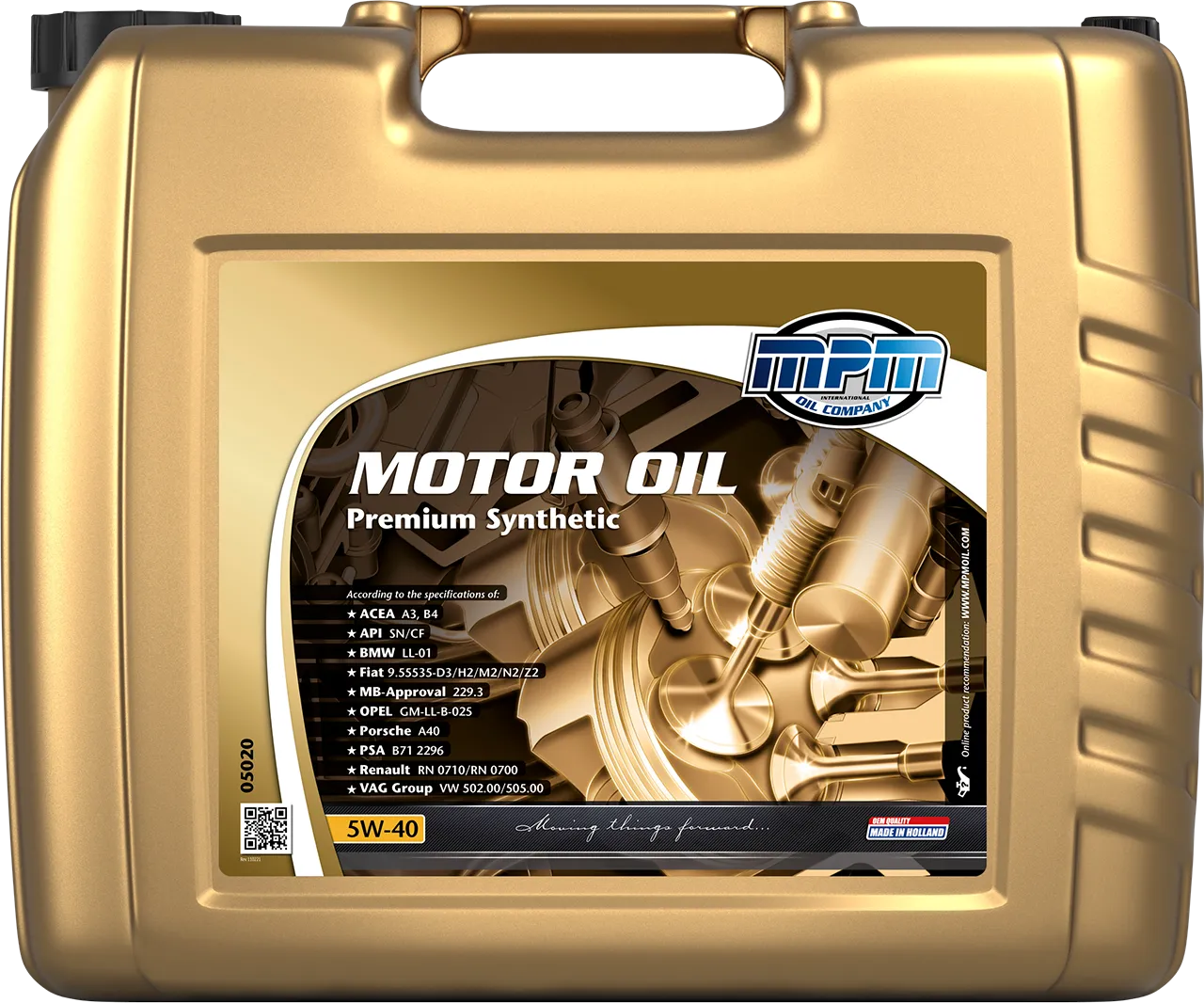 Олива MPM 5W-40 Premium Synthetic 20 л
