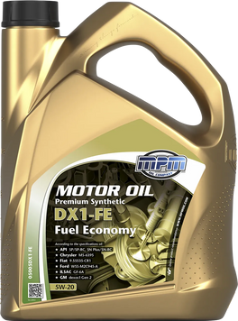 Олива MPM 5W-20 Premium Synthetic DX1 Fuel Economy 5л. 05005DX1-FE фото