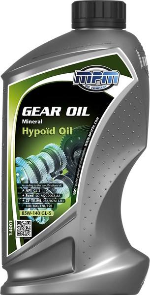 Олива MPM Gearoil 85W-140 GL-5 Mineral Hypoid Oil 1л 14001 фото