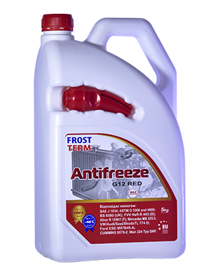 Охолоджуюча рідина FrostTerm Antifreeze G12 Red 5 кг 05110029 фото
