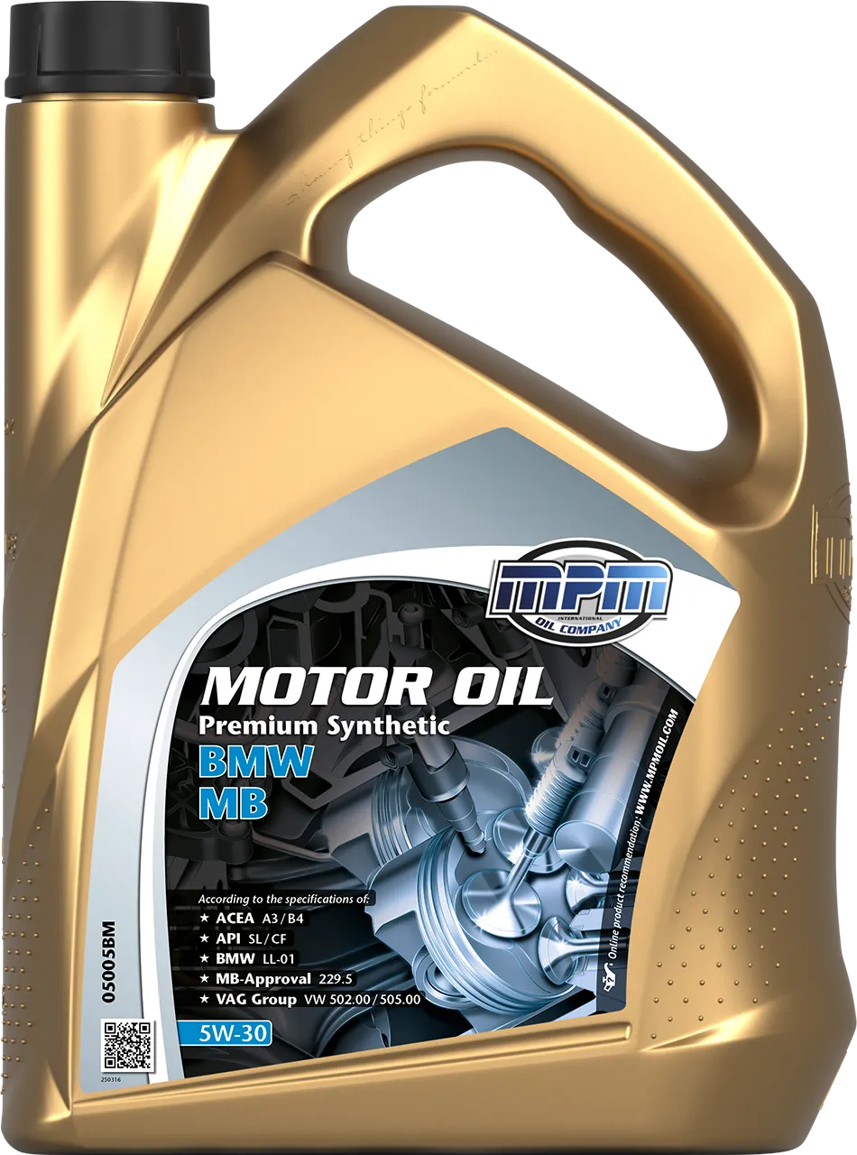 Олива MPM 5W-30 Prem.Synth.BMW / MB 5л