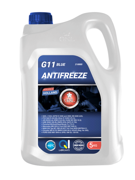 Охолоджуюча рідина GNL Antifreeze G11 Blue 5 кг 210005 фото