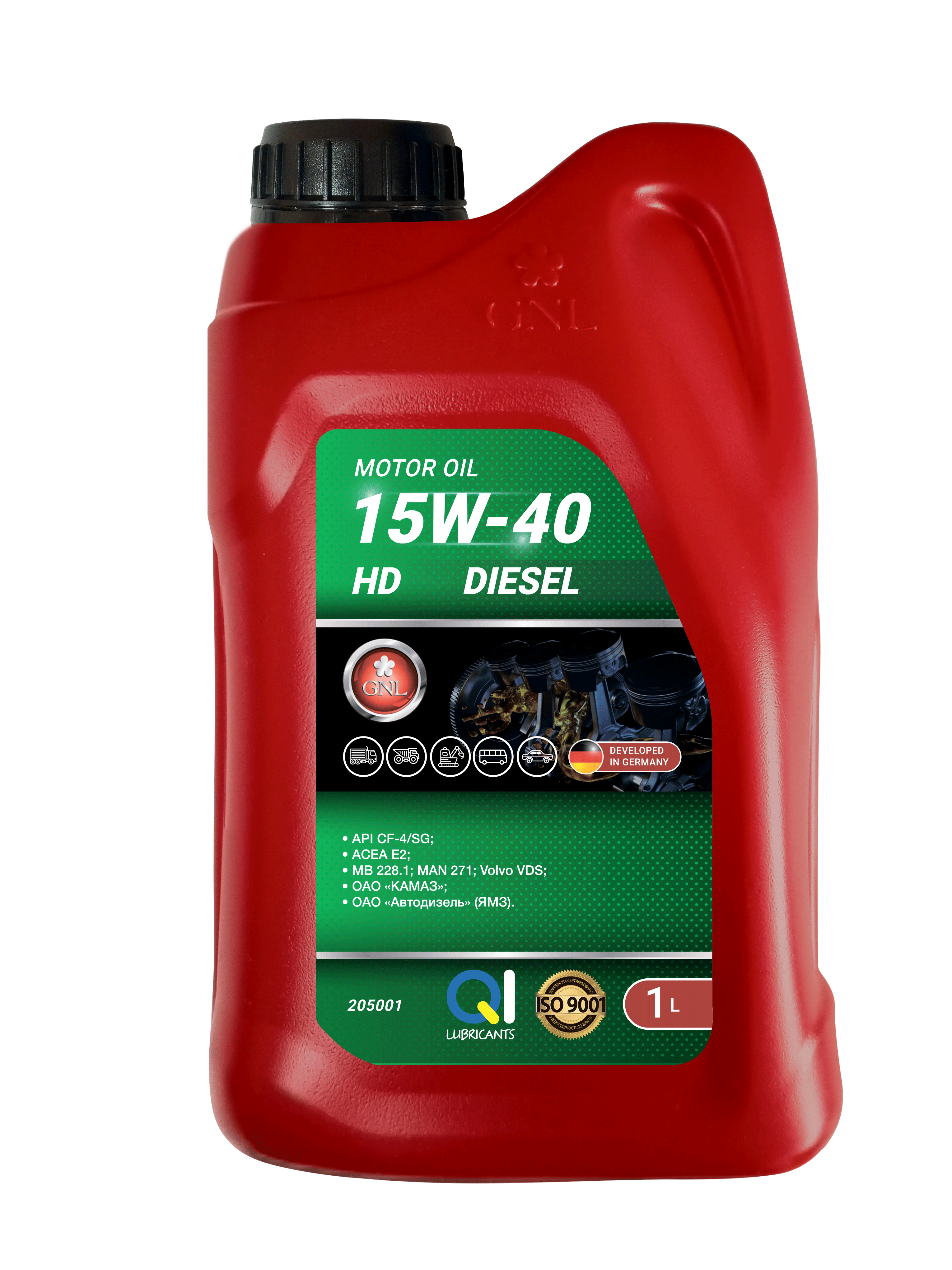 Олива GNL HD 15W-40 5л